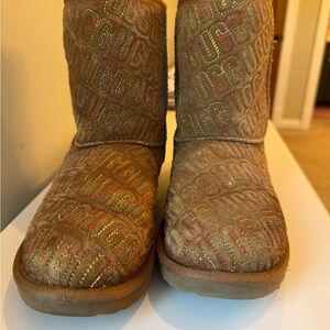 UGG Tan and Cream Boots
